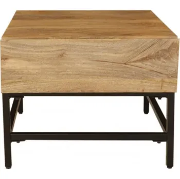 Konferenční stolek Indický nábytek - Odkládací stolek Gita 50x40x50 z masivu mango Mango natural