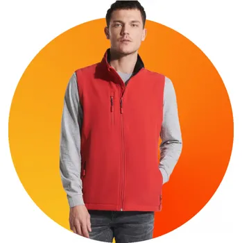 Pánské oblečení Vesta ROLY QUEBEC, barva červená, velikost 2XL