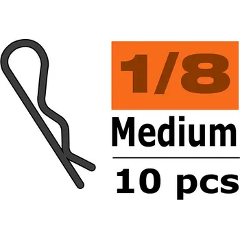 RC náhradní díl Revtec Sponka karosérie střední 45° červená (10) - expresní doprava