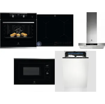Set domácích spotřebičů ELECTROLUX KODEH70X + ELECTROLUX EIS62449 + ELECTROLUX LFT426X + ELECTROLUX LMS2203EMX + ELECTROLUX EEM23100L