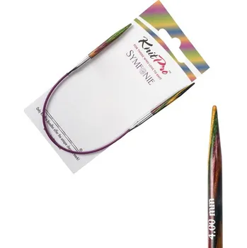 Jehlice KnitPro Symfonie kruhové fixní jehlice 4mm 25cm (KnitPro Symfonie kruhové jehlice 4mm 25cm)