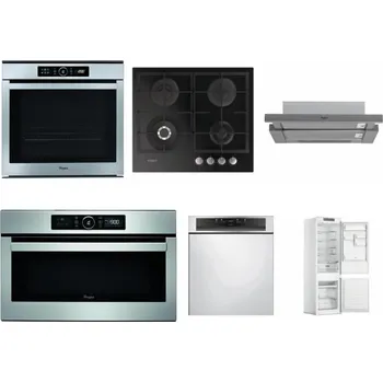 Set domácích spotřebičů WHIRLPOOL ABSOLUTE AKZM 8480 IX + WHIRLPOOL GOFL 629/NB + WHIRLPOOL AKR 749/1 IX + WHIRLPOOL ABSOLUTE AMW 730 IX + WHIRLPOOL WBC 3C34 PF X + WHIRLPOOL WHC18 T311