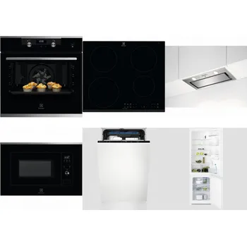 Set domácích spotřebičů ELECTROLUX KODEH70X + ELECTROLUX LIR60430 + ELECTROLUX LFG716X + ELECTROLUX LMS2203EMX + ELECTROLUX EEM23100L + ELECTROLUX LNT3LF18S