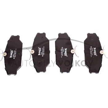 Brzdová destička Sada předních brzdových destiček kotoučová brzda DACO Renault Clio II 1998 - 2001