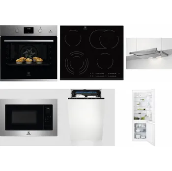 Set domácích spotřebičů ELECTROLUX KODGH70TX + ELECTROLUX EHF6547FXK + ELECTROLUX LFP326S + ELECTROLUX EMS4253TEX + ELECTROLUX EEM23100L + ELECTROLUX ENT6TF18S