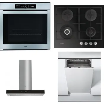 Set domácích spotřebičů WHIRLPOOL ABSOLUTE AKZM 8480 IX + WHIRLPOOL GOFL 629/NB + WHIRLPOOL WHBS 62F LT K + WHIRLPOOL WSIC 3M27 C