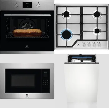 Set domácích spotřebičů ELECTROLUX KOFGH70TX + ELECTROLUX KGS6426SX + ELECTROLUX EMS4253TEX + ELECTROLUX EEM23100L