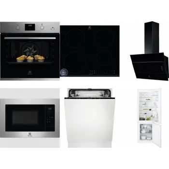 Set domácích spotřebičů ELECTROLUX KODGH70TX + ELECTROLUX LIR60433B + ELECTROLUX LFV316K + ELECTROLUX EMS4253TEX + ELECTROLUX EEA27200L + ELECTROLUX ENT6TF18S