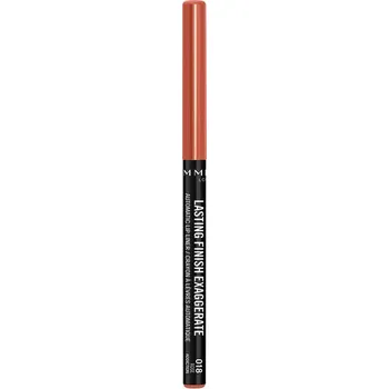 Tužka na rty Rimmel London Lasting Finish Exaggerate Lip Pencil 0,25 g 018 Rose Addiction