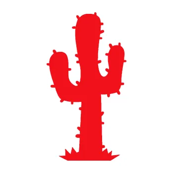 Samolepící dekorace SAMOLEPKA Kaktus 001 levá (10 - červená) NA AUTO, NÁLEPKA, FÓLIE, POLEP, TUNING, VLASTNÍ TEXT, TISK, AUTOSAMOLEPKY.cz, POLEPY, OBRÁZEK, LOGO, SAMOLEPKY