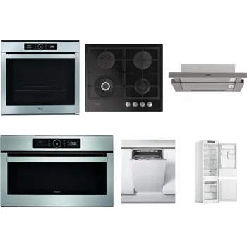 Set domácích spotřebičů WHIRLPOOL ABSOLUTE AKZM 8480 IX + WHIRLPOOL GOFL 629/NB + WHIRLPOOL AKR 5390/1 IX + WHIRLPOOL ABSOLUTE AMW 730 IX + WHIRLPOOL WSIC 3M27 C + WHIRLPOOL WHC18 T311