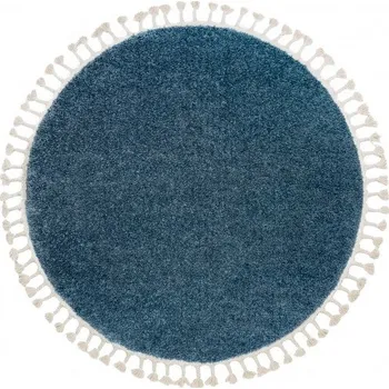 Koberec Kusový koberec Berber 9000 blue kruh 160x160 (průměr) kruh cm