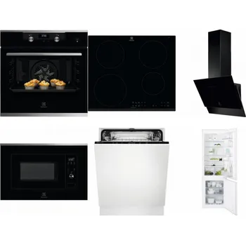 Set domácích spotřebičů ELECTROLUX KODEH70X + ELECTROLUX LIR60430 + ELECTROLUX LFV616K + ELECTROLUX LMS2203EMX + ELECTROLUX EEA27200L + ELECTROLUX ENT6TF18S
