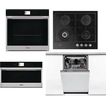 Set domácích spotřebičů WHIRLPOOL W9 OP2 4S2 H + WHIRLPOOL GOFL 629/NB + WHIRLPOOL W9 MD260 IXL + WHIRLPOOL WSIO 3O34 PFE X