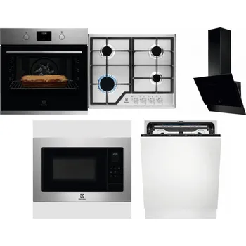Set domácích spotřebičů ELECTROLUX KOFGH70TX + ELECTROLUX KGS6426SX + ELECTROLUX LFV616K + ELECTROLUX EMS4253TEX + ELECTROLUX EEM69410L