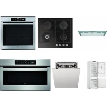 Set domácích spotřebičů WHIRLPOOL ABSOLUTE AKZM 8480 IX + WHIRLPOOL GOFL 629/NB + WHIRLPOOL AKR 650/1 IX + WHIRLPOOL ABSOLUTE AMW 730 IX + WHIRLPOOL WIC 3C33 PFE + WHIRLPOOL WHC18 T311