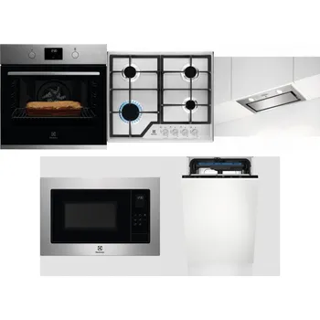 Set domácích spotřebičů ELECTROLUX KOFGH70TX + ELECTROLUX KGS6426SX + ELECTROLUX LFG716X + ELECTROLUX EMS4253TEX + ELECTROLUX EEM23100L