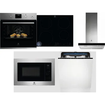 Set domácích spotřebičů ELECTROLUX KODGH70TX + ELECTROLUX LIR60433B + ELECTROLUX LFT766X + ELECTROLUX EMS4253TEX + ELECTROLUX EES48200L