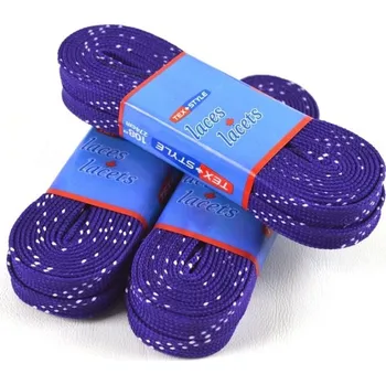 Tex Style Hokejové tkaničky voskové 120" 305 cm fialové