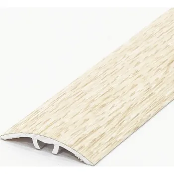 přechodová lišta Přechodová lišta samolepící 60mm / 2,7m hliník, DUB BÍLÝ dřevodekor
