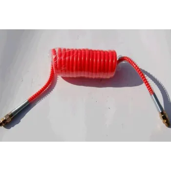 Příslušenství ke kompresoru Hadice pneumatická spirálová M16 4,5m červená MTX SPPU/P-R/25/16*1,5R