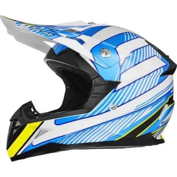 Helma na motorku ZED přilba dětská X1.9 WHITE/BLUE - S