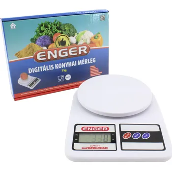 Kuchyňská váha Váha kuchyňská 7 kg digitální bílá eng-065