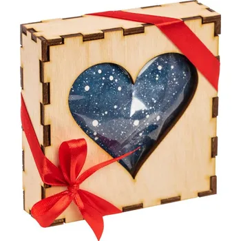 Čokoláda Čokoládovna Janek Modré srdíčko plněné lískovkou 90 g