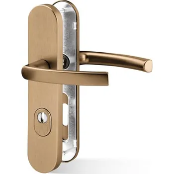 Dveřní kování ACT SERVIS ACT - Viking Plus Provedení: PZ (klika/klika), Povrch: F4 - bronzový elox, Rozteč: 90 mm