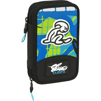 Penál Dvojitý penál El Niño Green bali Černá (12.5 x 19.5 x 4 cm) (28 ks)