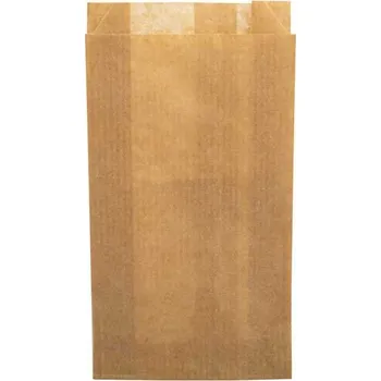 Sáček na potraviny sáček papírový 150x65x280 mm - hnědý (1000 ks/balení)