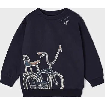 Chlapecké oblečení Chlapecká tepláková mikina s potiskem kola Mayoral 4453 Velikost: 4 roky (104 cm)