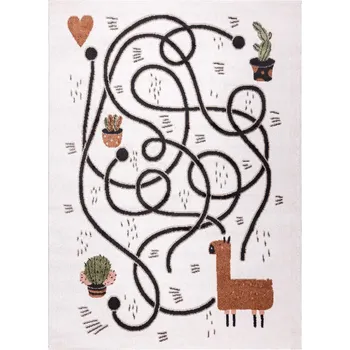 Koberec Dywany Łuszczów Dětský kusový koberec Fun Game llama cream Rozměry koberců: 80x150