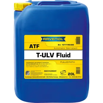 Převodový olej RAVENOL ATF T-ULV FLUID 20L (Syntetický převodový olej Ravenol ATF T-ULV Fluid)