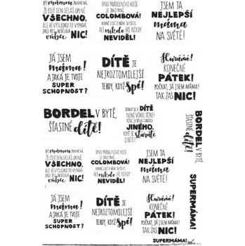 samolepka HuráPapír Samolepky A5 - Supermáma!