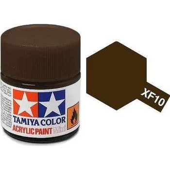 Modelářská barva Akrylová barva Tamiya XF-10 Flat Brown 10ml