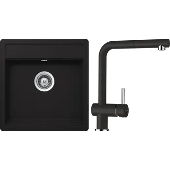 Kuchyňský dřez Set Schock S23-4 (dřez Nemo N-100S Onyx + baterie Epos.120 Onyx)