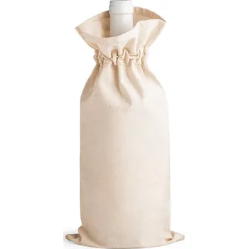 Víno JEROME. 100% bavlněná taška na láhev (180 g/m²) - Přírodní