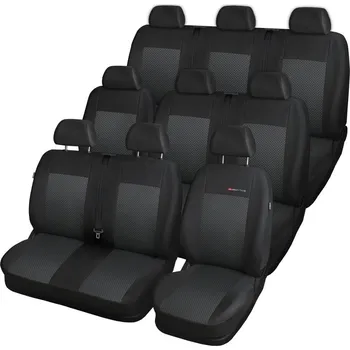 Potah sedadla Autopotahy na Renault Trafic, od r. 2014, 9 míst (1+2+3+3), Lux style barva černá