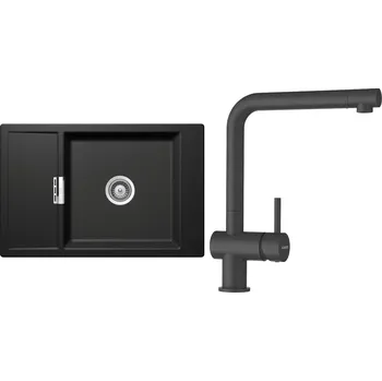 Granitový dřez Set Schock S5-1 (dřez Mono D-100XS Stone + baterie Epos Stone)