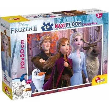 Lisciani Oboustranné podlahové puzzle Maxi 24 Frozen 2