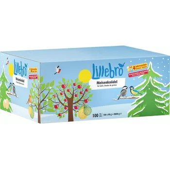 Pro ptáka Lillebro knedlíčky pro sýkorky v krabici - 100 ks bez síťky