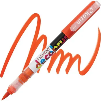Akrylová fixa KARIN DecoBrush Pigment, Orange red 172