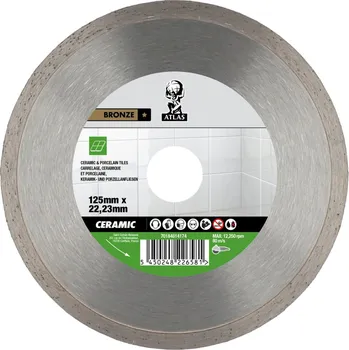 Řezný kotouč Diamantový kotouč ATLAS CERAMIC 125x2x22,23