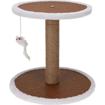 PETS Škrabadlo pro kočky na podstavci s myší 35x35x33 cm