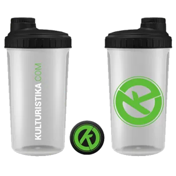 Shaker Kulturistika.com Šejkr 700ml - průhledný