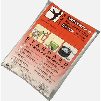 Zakrývací fólie na malování Den Braven Zakrývací fólie malířská transparentní Varianta: Zakrývací fólie Standard, 4 m x 5 m, transparentní, rozměry: 4 m x 5 m, tloušťka: 7 µm