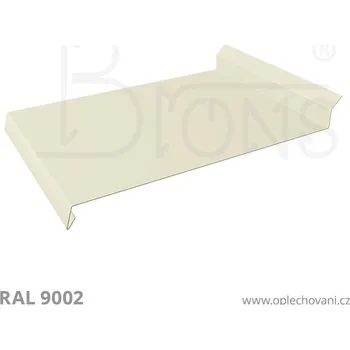 Střešní lemovaní Oplechování říms rš 340 šedobílá