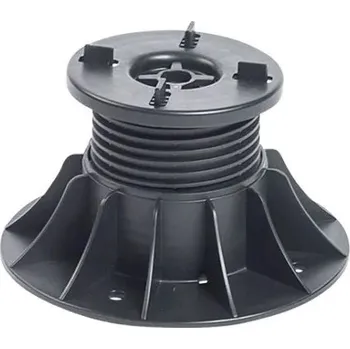 Rektifikační terč pod dlažbu se samonivelační hlavou H 70-110 mm (Nastavitelná výška od 70 mm do 110 mm | vyrovnaní sklonu až do 10% | nosnost 3000 Kg | základna Ø 210 mm | samonivelační hlava Ø 130 mm | spára 4 mm | samonivelační terče doporučujeme)