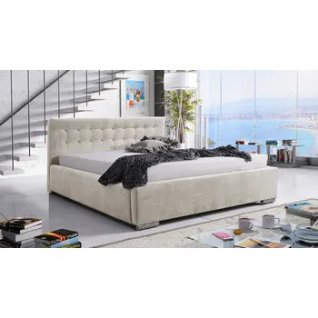 Postel Eka Čalouněná postel Anastasia 160x200 cm Barva látky Trinity: (2323) Tmavá růžová, Úložný prostor: Bez úložného prostoru